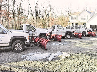 This is the Snow Management Fleet of snow plow trucks