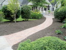 residential paver walkway finished